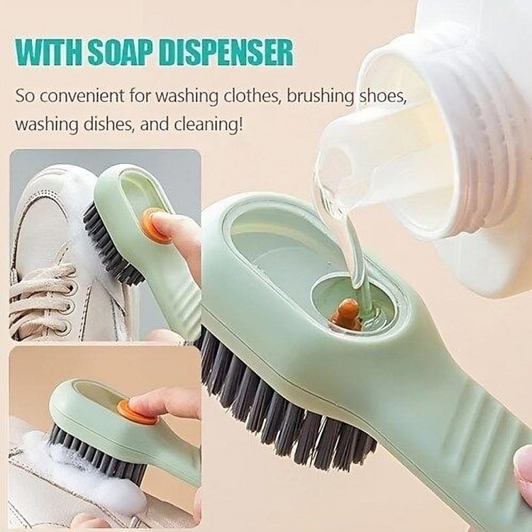 2-in-1 Liquid Soap Dispensing Brush