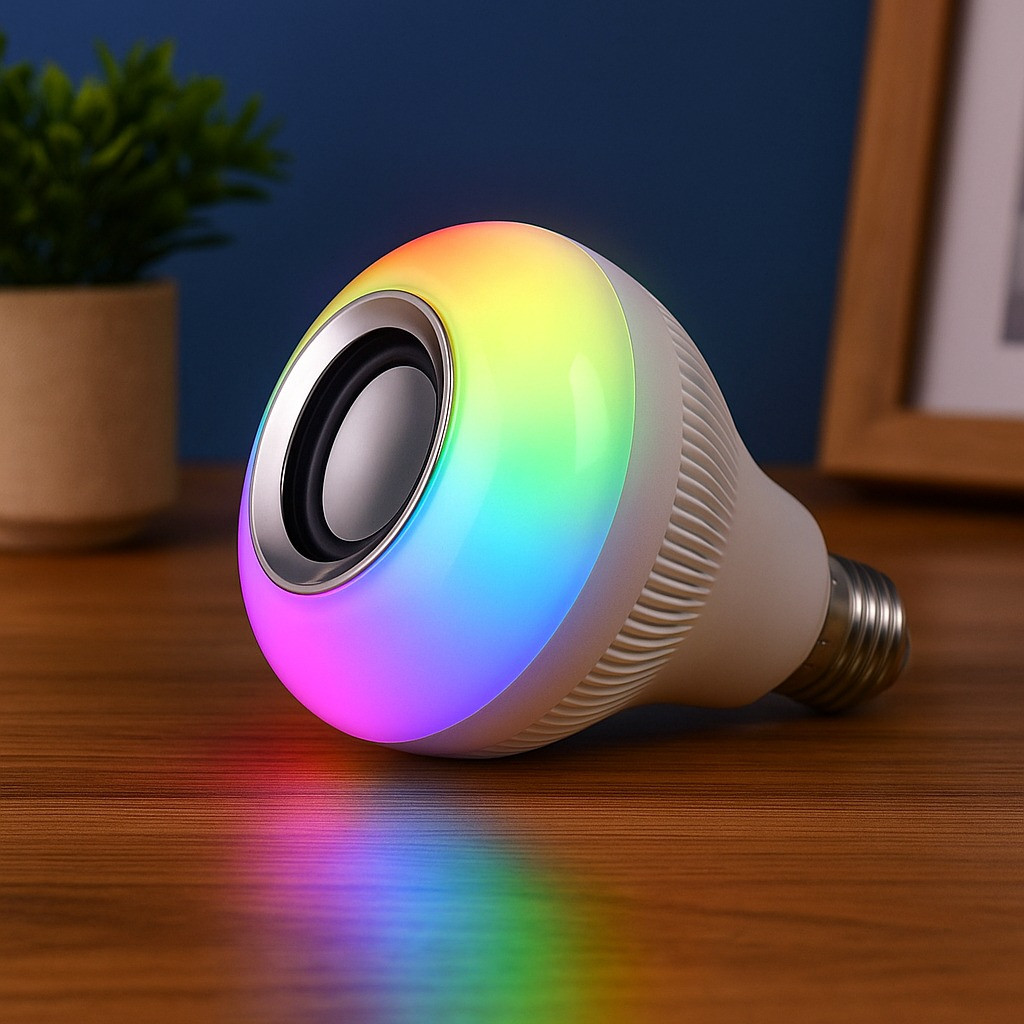 Bluetooth Music Bulb – LED Light & Wireless Speaker