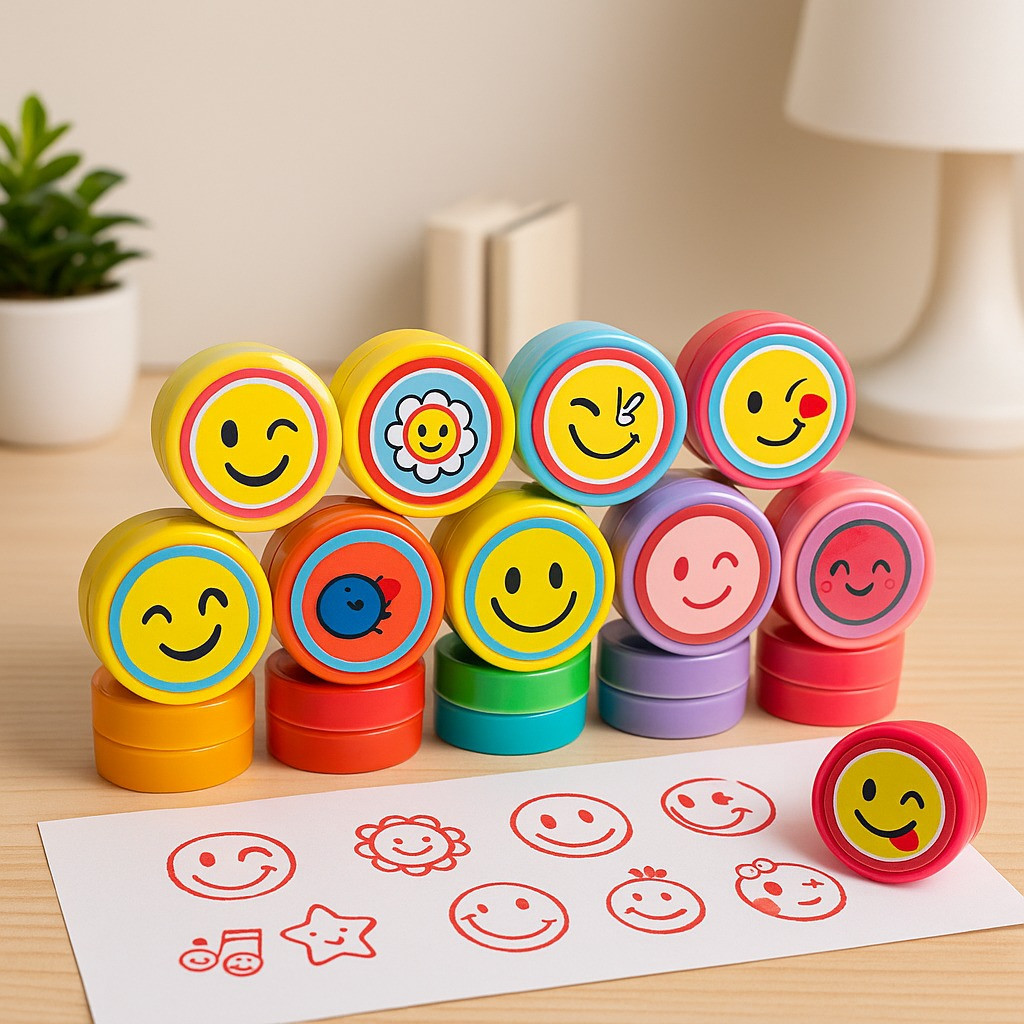 Cute Emoji Stamps for Kids