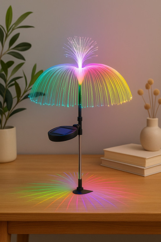 Solar Powered Fiber Optic LED Light