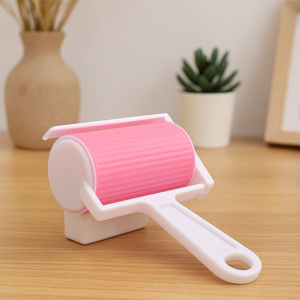 Multicolor Reusable Lint Roller – Eco-Friendly Pet Hair & Dust Remover