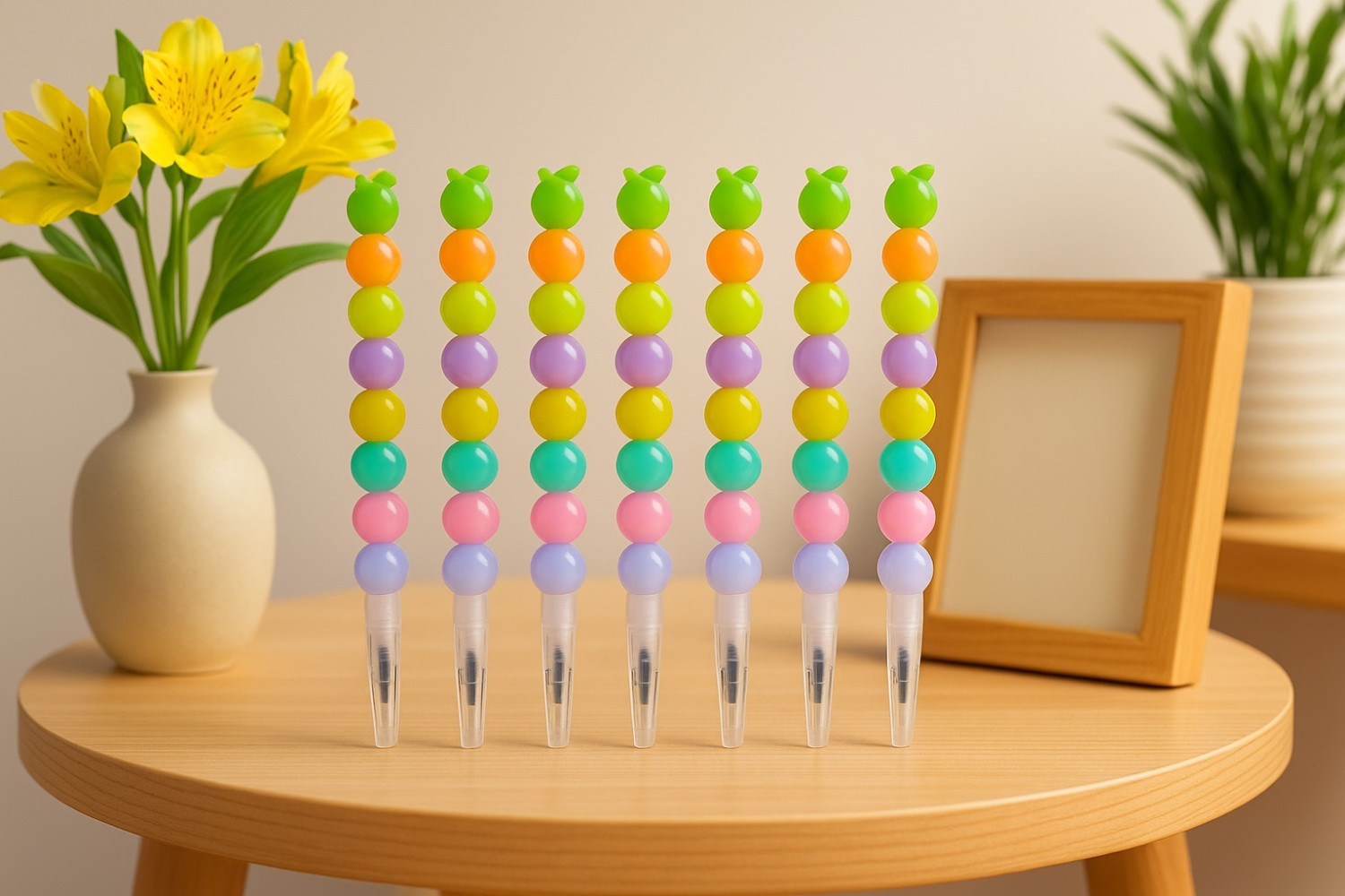 Multicolor Beads Gel Pen