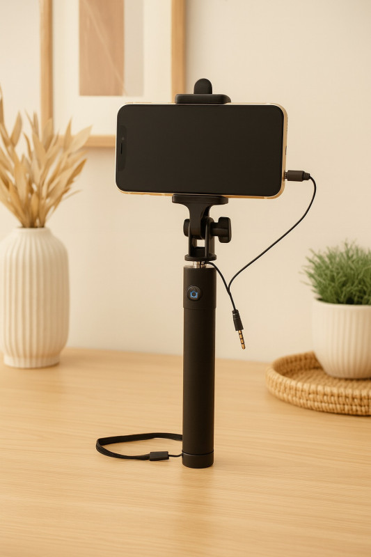 Wired Selfie Stick with Button