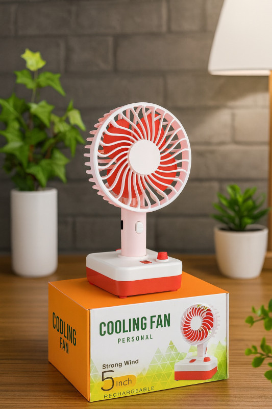 5 Inch Rechargeable Cooling Fan