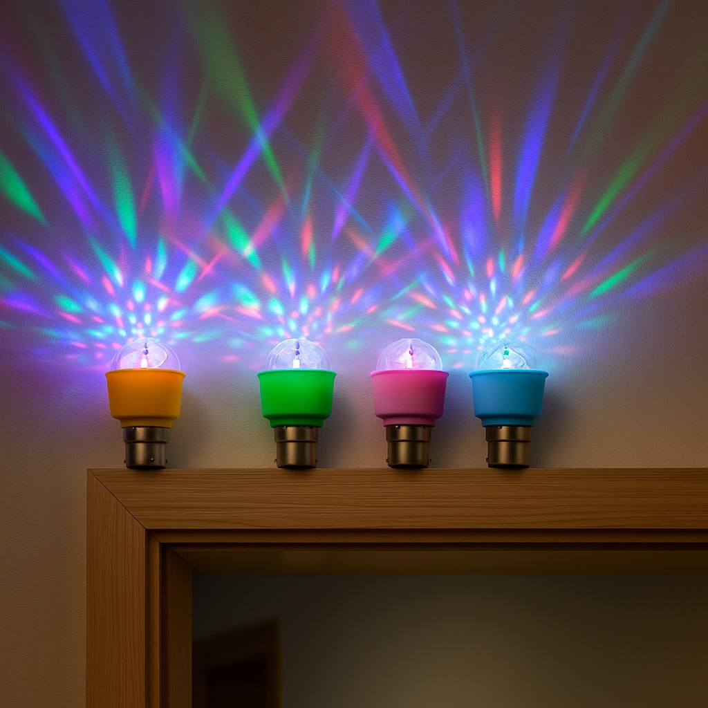 Colorful Rotating Disco LED Bulb