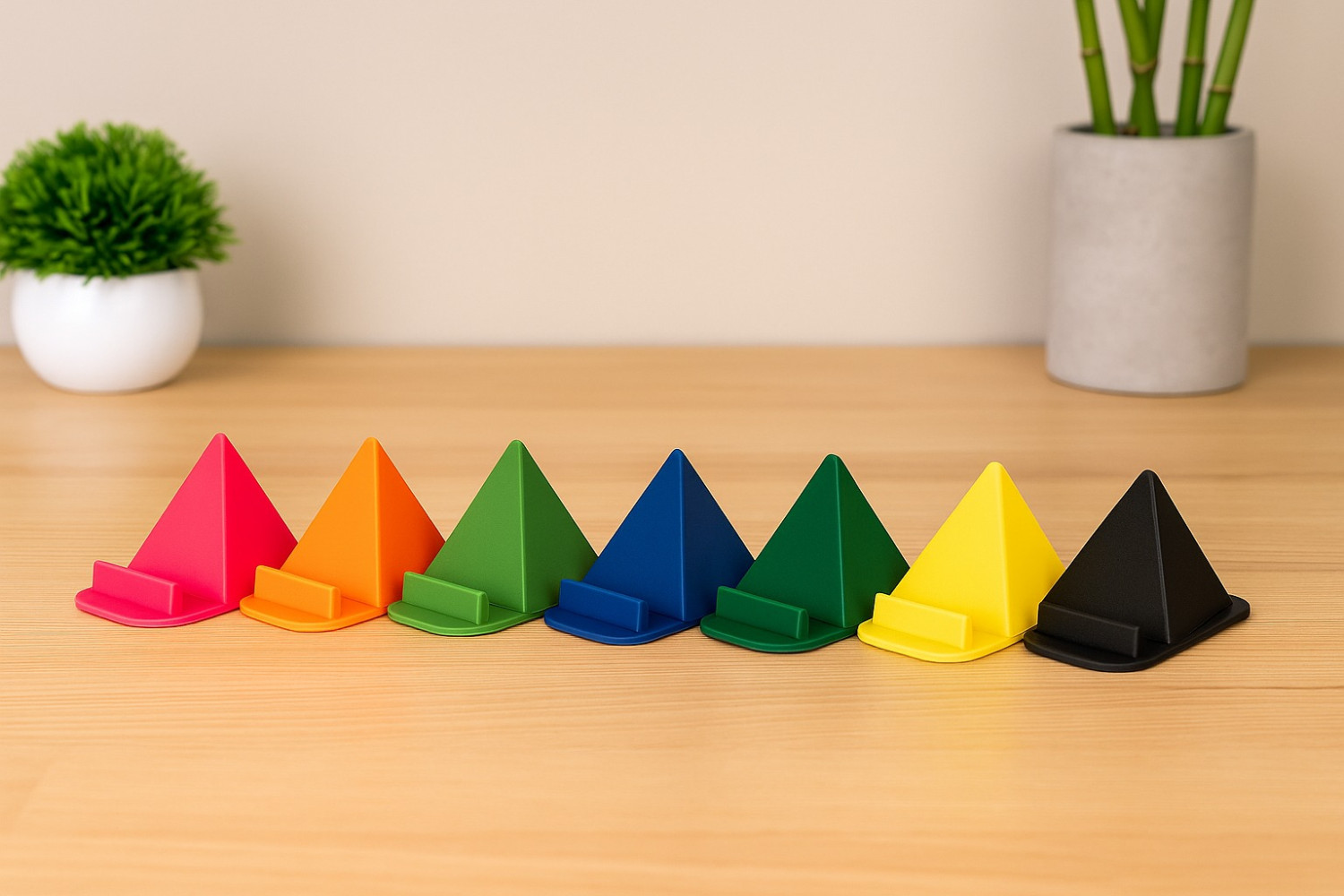 Pyramid Silicone Mobile Stand