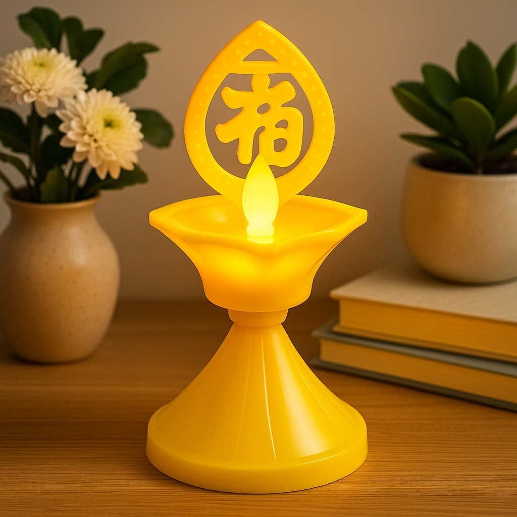 Golden LED Oil Lamp