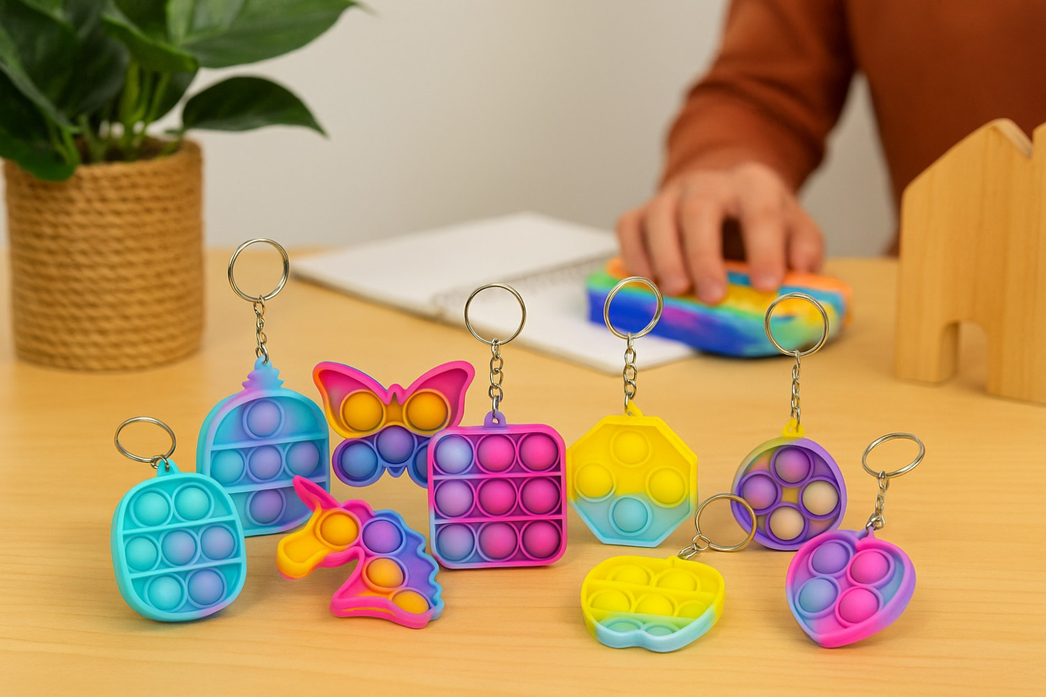 Pop Fidget Keychain