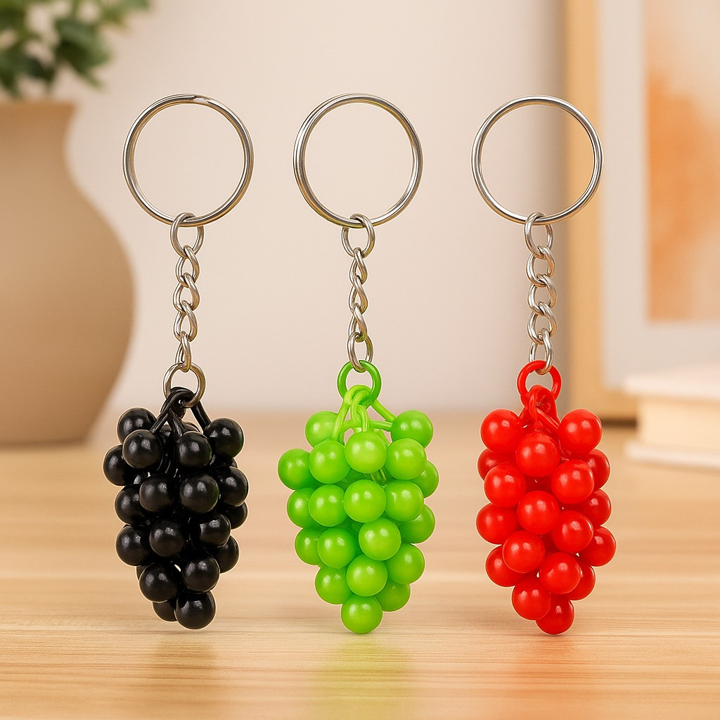 Grape Shape Moon Light Keychain (SET-3)